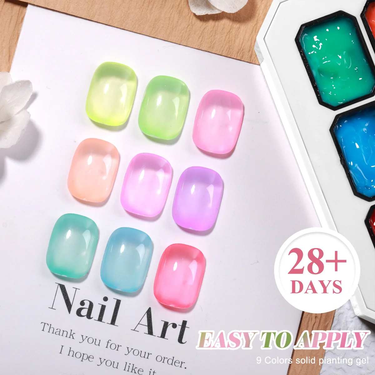 9 Kolorów Lakierów do Paznokci Nude Różowy Żelowy Lakier Soak Off UV LED Żel Półtrwały Zestaw do Zdobienia Paznokci Żelowy Lakier Błyszczyk do Paznokci Salon Fryzjerski