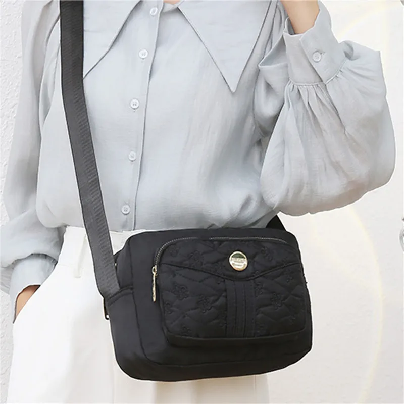 Brand Elegant Small Women\'s Shoulder bag Nylon Female CrossBody Bag Tote Girl Purse Phone Bag Daily Ladies Messenger Bag