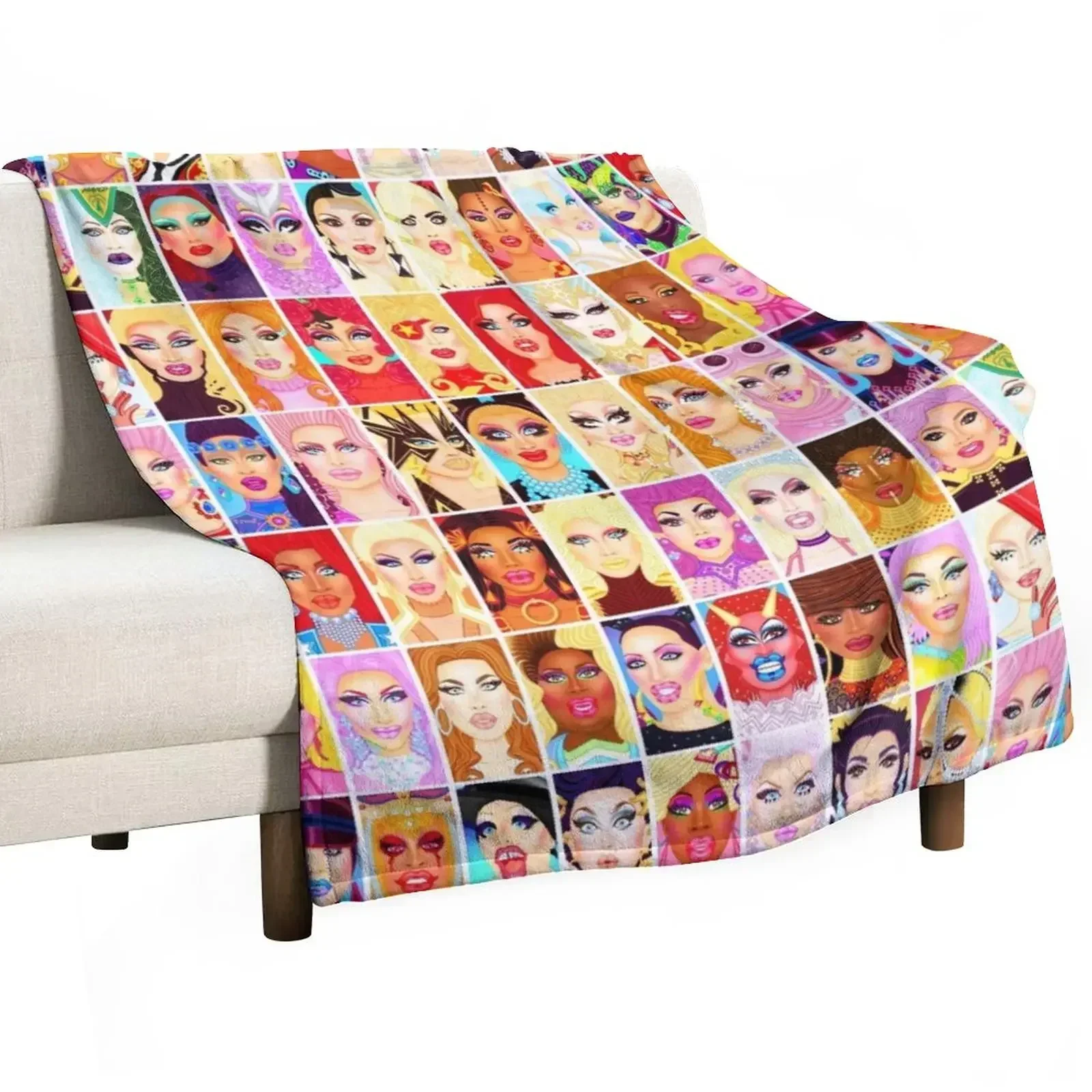 

DRAG QUEEN ROYALTY Throw Blanket Giant Sofa For Decorative Sofa Blankets