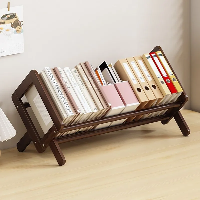 Wooden Desktop Bookshelf For Students Children Simple Storage Rack Window Sill Storage Tabletop Bay Window Bedside Desk ZE265