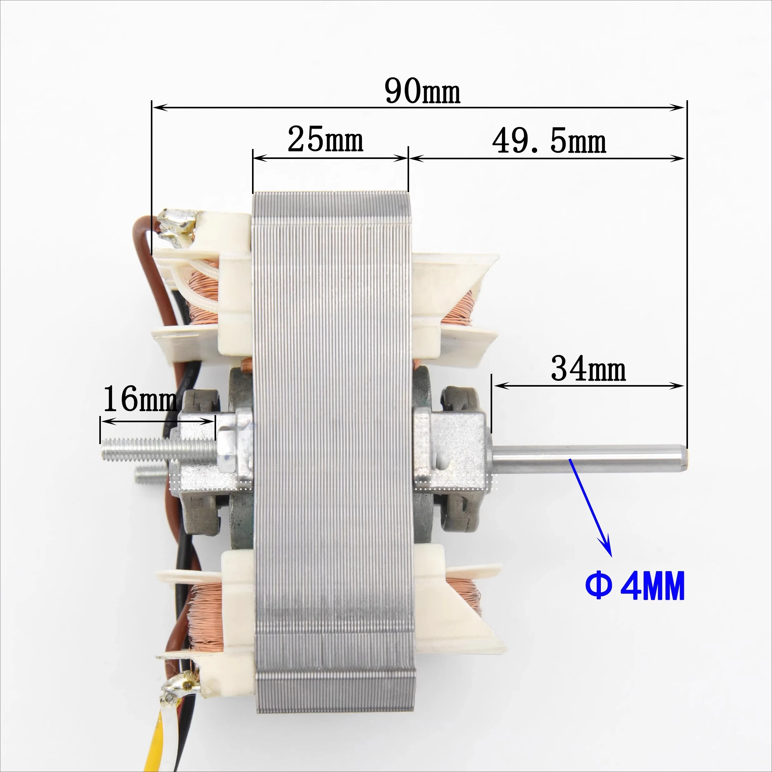 Range Hood Motor S84 Shaded Pole Motor Kitchen Exhaust Fan Pure Copper Wire Three Speeds