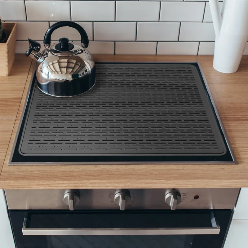 

Индукционный защитный коврик для варочной панели, большой силиконовый индукционный чехол для варочной панели, утолщенный антипригарный термостойкий коврик для столешницы