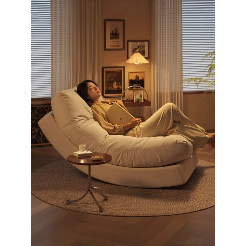 

Lazy sofa rocking chair reclining sleeping moon sofa living room human kennel recliner adult household single chair