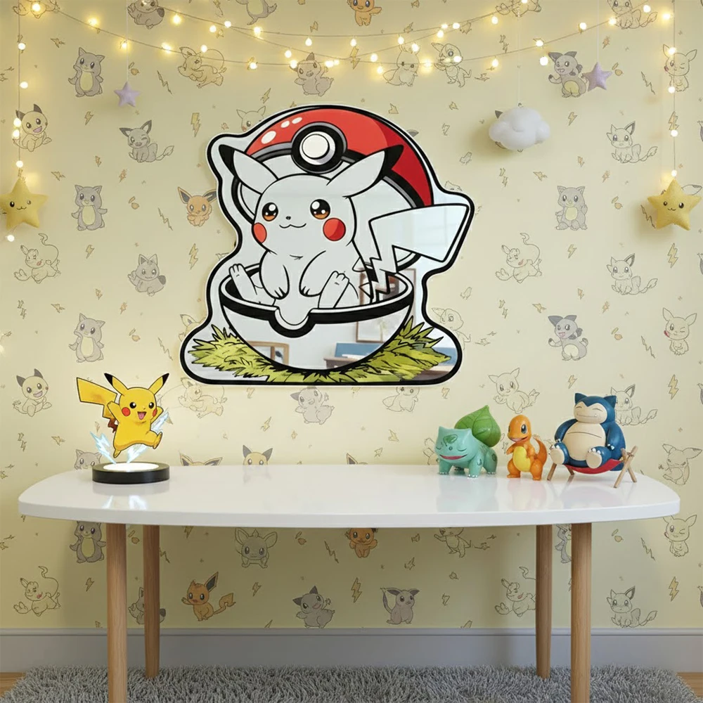 Dragon Ball Z\Pokemon\Miroir Anime One Piece Gengar/Pikachu Miroir transformez votre pièce dans une scène Manga vivante