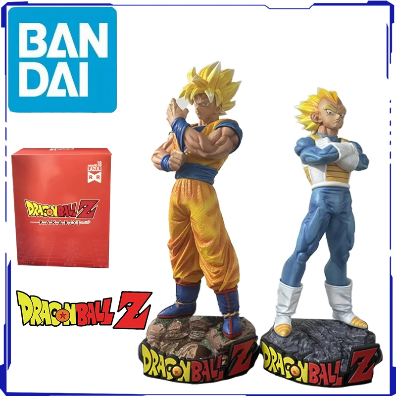 32CM Bandai Dragon Ball Kakarotto Vegeta Anime Assembly Figure Action Model Decoration Cartoon Doll Ornament Toys Gifts Present