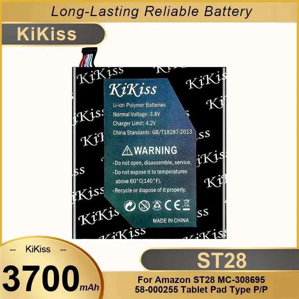 

Reliable Power Supply Environmentally Friendly For Amazon ST28 MC-308695 58-000255 Tablet Pad Type P Battery 3700Mah