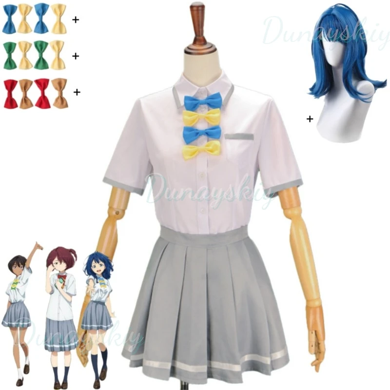 New Anime Too Many Losing Heroines! Yanami Anna Komari Chika Yakishio Remon Cosplay Costume School Uniform Wig Woman Lovely Suit