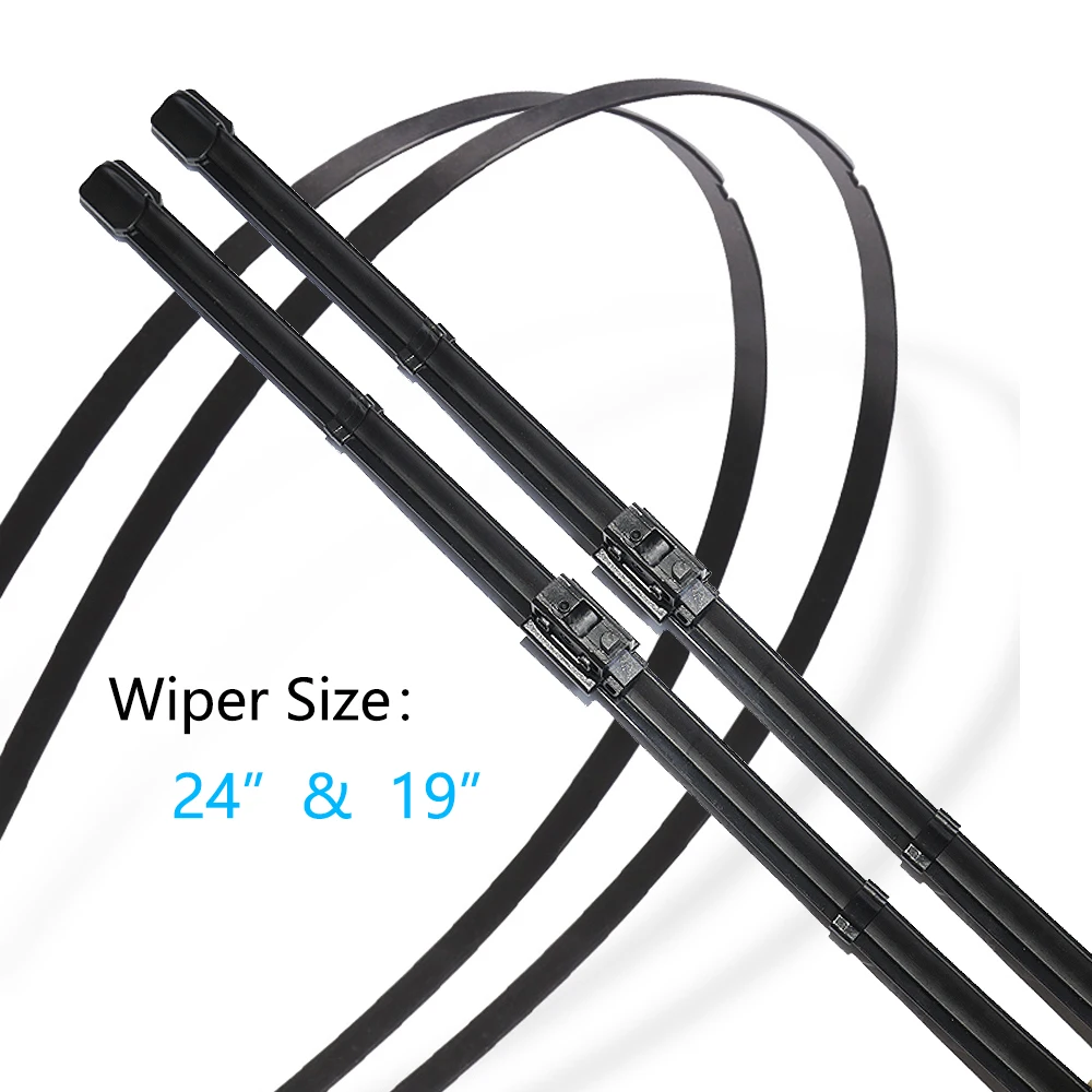 2x For Mercedes Benz CLA C118 2020 2021 2022 Frameless Winter Wiper Blades Cutter Cleaning Windshield Windscreen Car Accessories