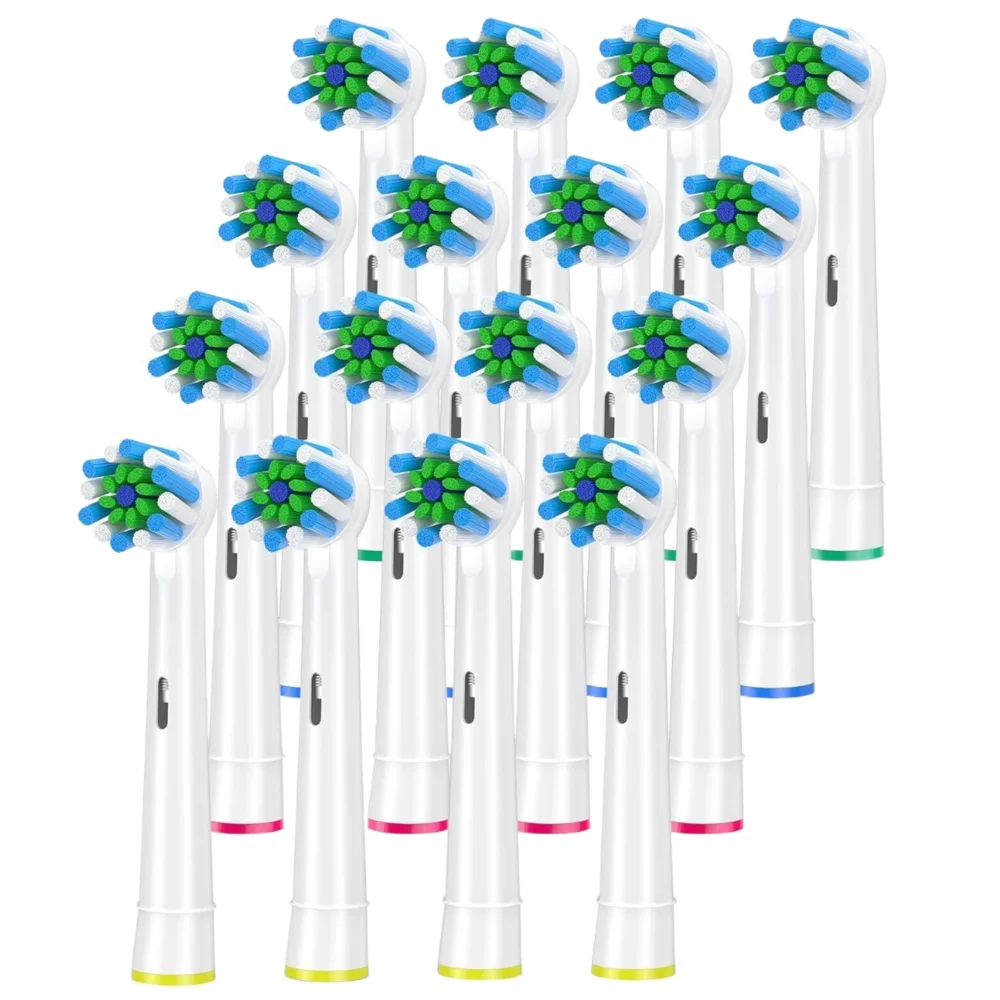 Replacement Brush Heads for Oral-B Pro 1000/2000/3000/5000/6000 Smart and Genius Electric Toothbrush Cross Clean Head for Oral B