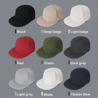 High Quality Full Closed Mens Baseball Cap 6 Panels Causal Flat Brim Stretchy Caps Solid Breathable Hip Hop Hat