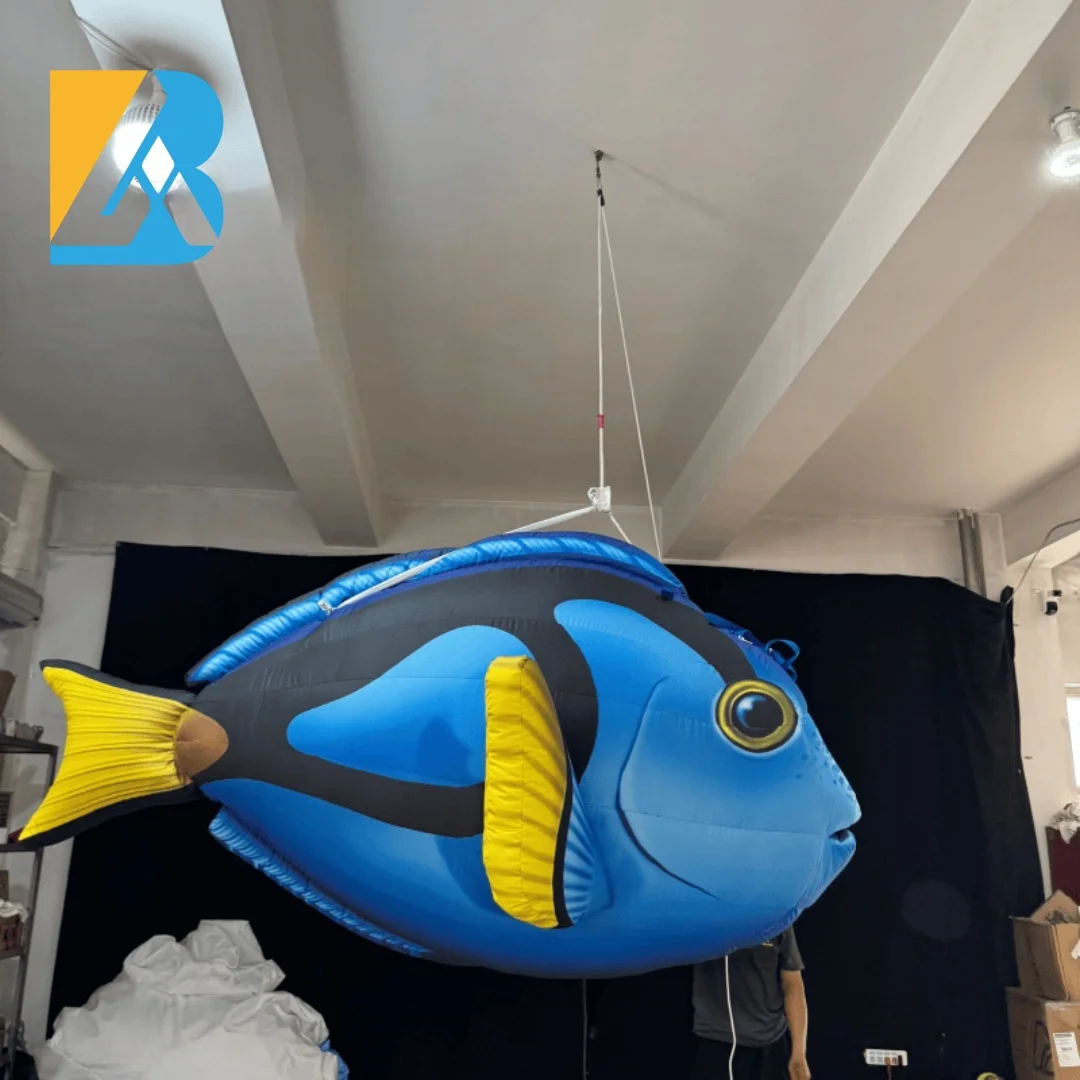 Bespoke Giant Inflatable Tropical Fish Design for Birthday Decoration Restaurant Toys