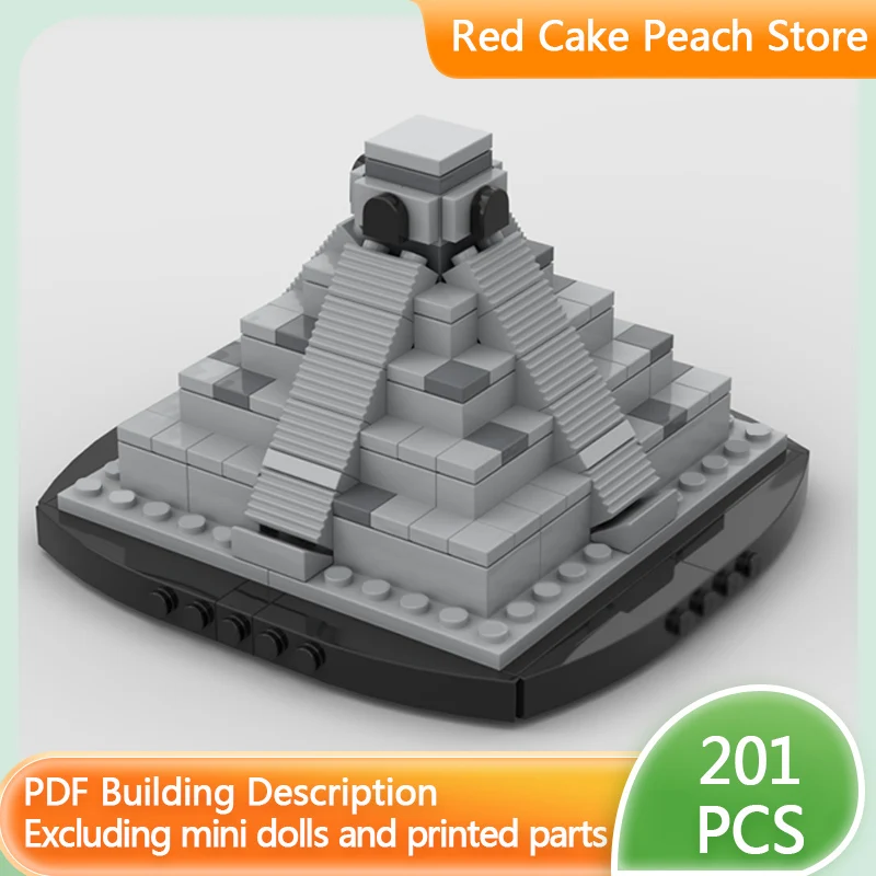 

Конструктор MOC «Пирамида Чичен-Ица» (Модель «Улица»), модульный, технологичный, для детей, подарок на праздник, игрушка для сборки