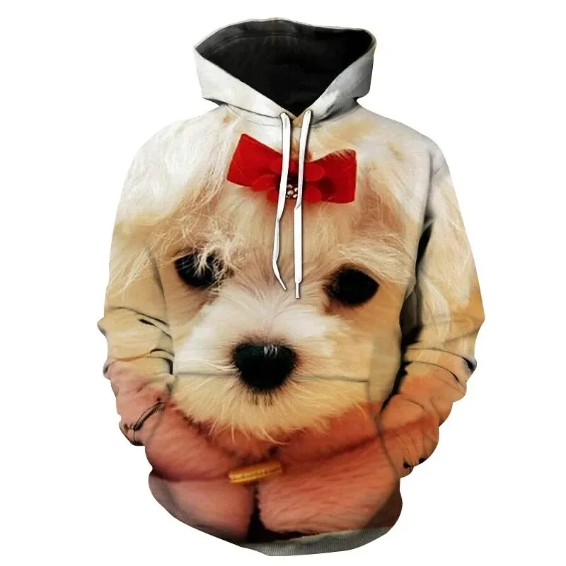 Bernese Coyote Graphic hoodie for Men Clothing 3D cute animal dog printed new hoodie for women Harajuku Fashion 2024 jumper