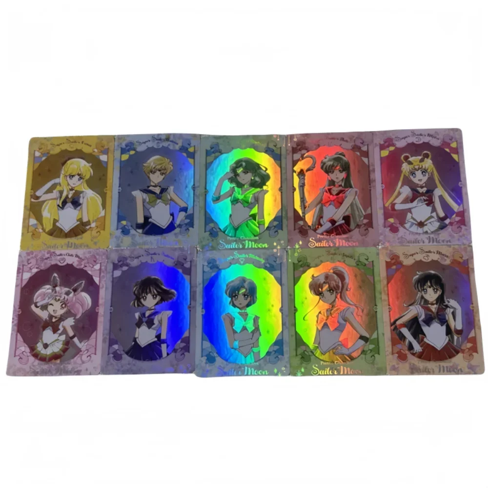 

Sailor Moon Tsukino Usagi Kino Makoto Anime Game Peripheral Collection Flash Card Hot Sales Christmas Present DIY Homemade