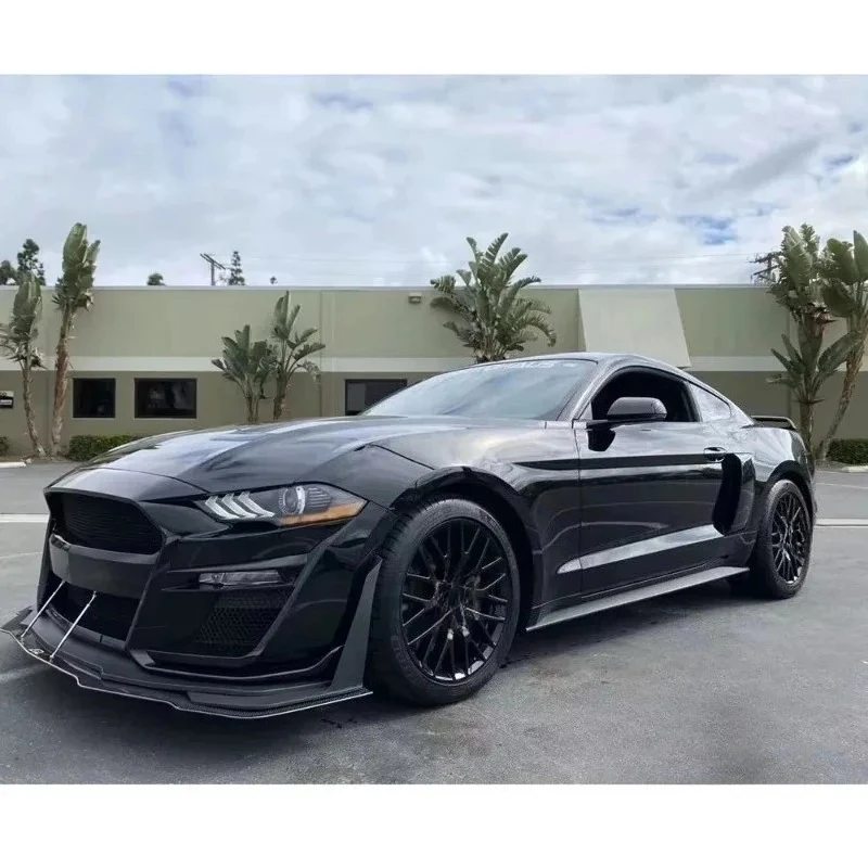 

For S Mustang Shelby Gt500 2018-2023 GT500 STYLE FULL FRONT BUMPER KIT BODY KIT PP FIT