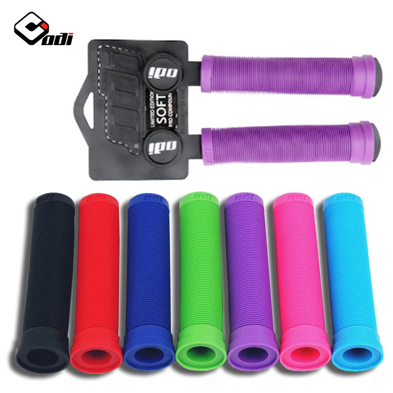

Грипсы ODI BMX из мягкого силикона для MTB с заглушками для руля, для велосипедов DJ XC AM, для даунхилла, антискользящие, амортизирующие, для руля MTB.