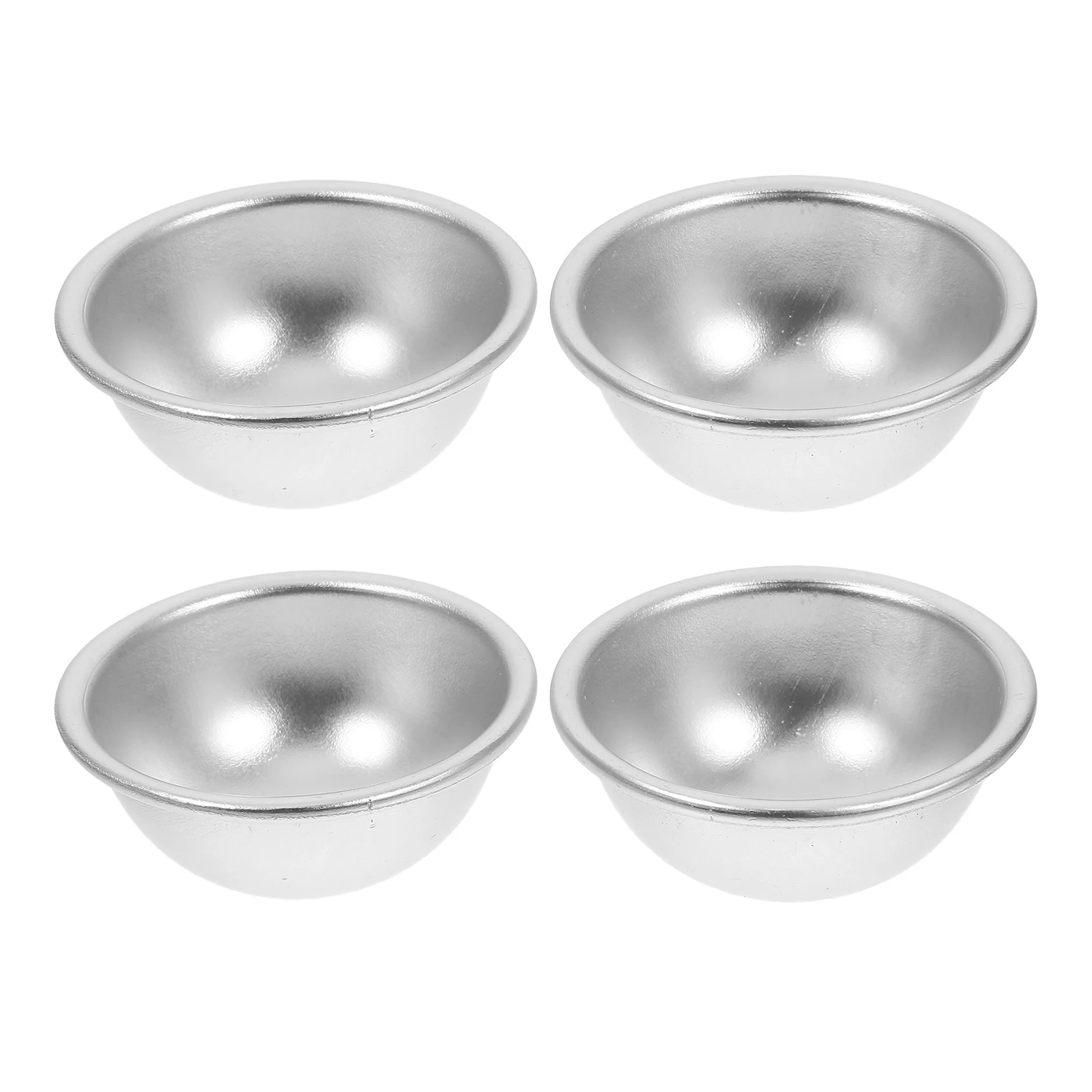 

4Pcs Aluminum Hemisphere Bath Molds Half Sphere Cake Pans Tin Baking Moulds DIY Crafting Bath Bombs Handmade Pastry