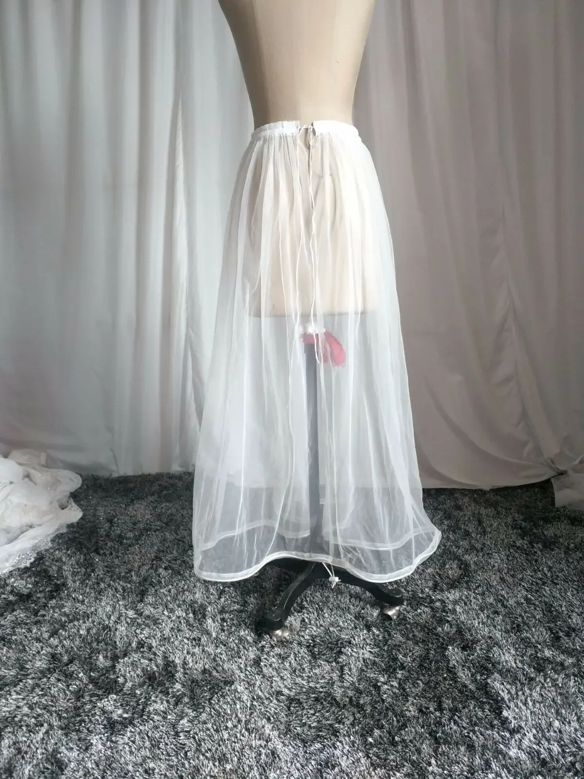 Toilet Petticoat For Bridal Wedding Dress Gather Skirt Underskirt Slip Crinoline