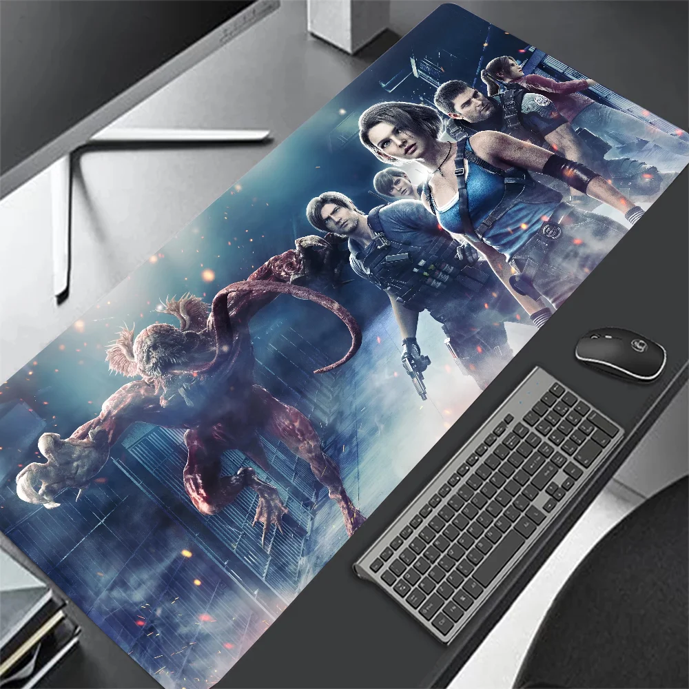 Game Resident Evil Mousepad Desk Mat Gaming Accessories Large Gaming Mouse Pad XXL Non-Slip Rubber Game Computer Keyboard