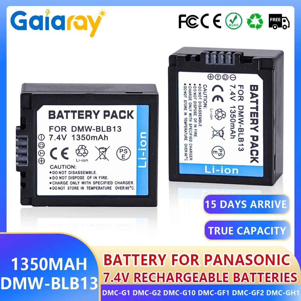 

7,4 В 1350 мАч DMW-BLB13E BLB13E аккумулятор для камеры Panasonic DMC-G1 DMC-G2 DMC-G10 DMC-GF1 DMC-GF2 DMC-GH1 DMW BLB13E аккумулятор