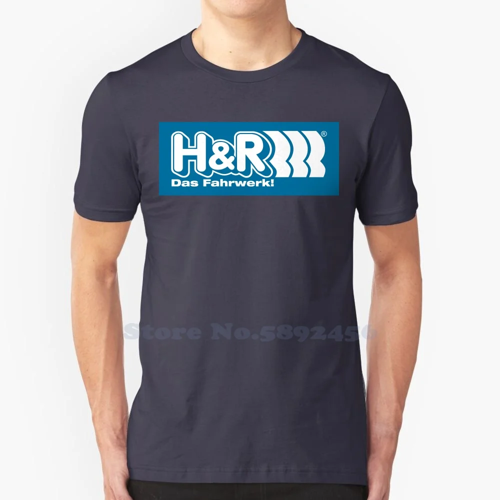 H&R Special Springs Logo Casual T Shirt Top Quality Graphic 100% Cotton Large Size Tees