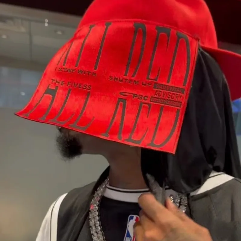 2025 Playboi Carti ALL RED álbum edição limitada boné periférico boné pontiagudo MZ215