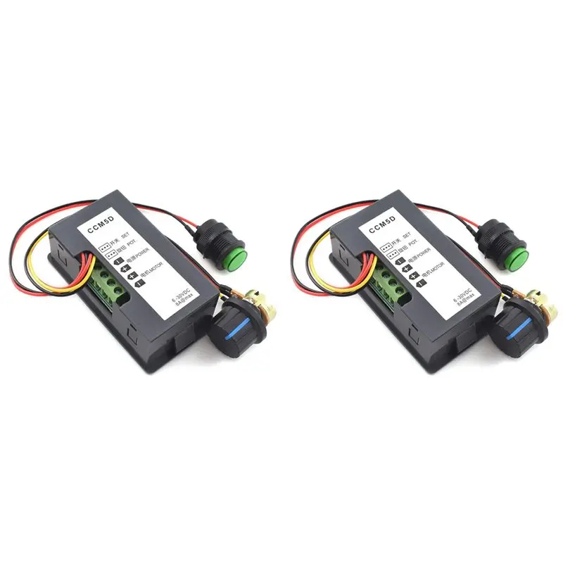 

【THANKSGIVING DAY】2X 6V-30V 8A DC Motor Speed Controller 6V 12V 24V PWM Stepless Speed Control Switch Adjustable Driver Regulato