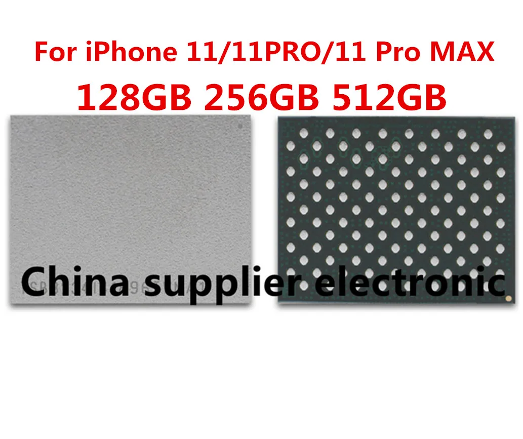 

1 шт. для iPhone 11/11PRO/11 Pro MAX 64 Гб 128 ГБ 256 ГБ 512 ГБ Nand флэш-память IC жесткий диск HDD чип решает ошибку Расширение емкости