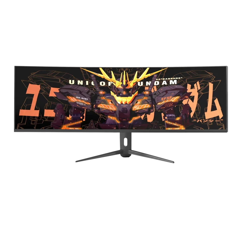 Big Wide Screen Monitor 49 inch  Gaming Monitor 5k 75hz  Frameless Curved monitor