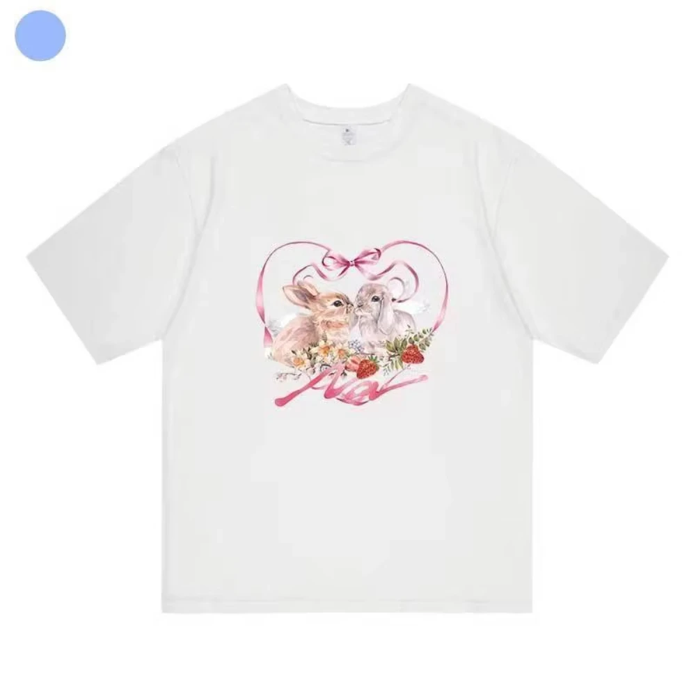 DOS veces Lin NA Lian NAYEON álbum NA periférico Zhou Tzuyu mismas ropa impresa manga corta mujeres hombres camiseta impresa verano Top