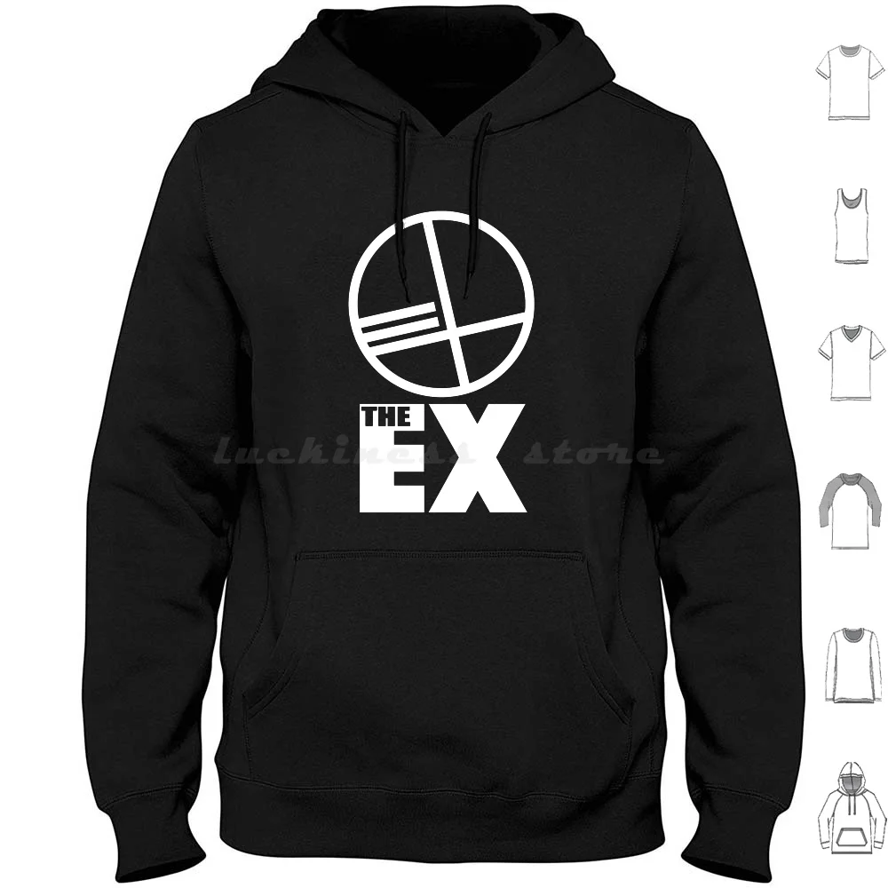 The Ex Band Hoodies Long Sleeve Music Band The Ex Ex Noise Punk 40Years Nl Nederland Dutch Europe Black White Black