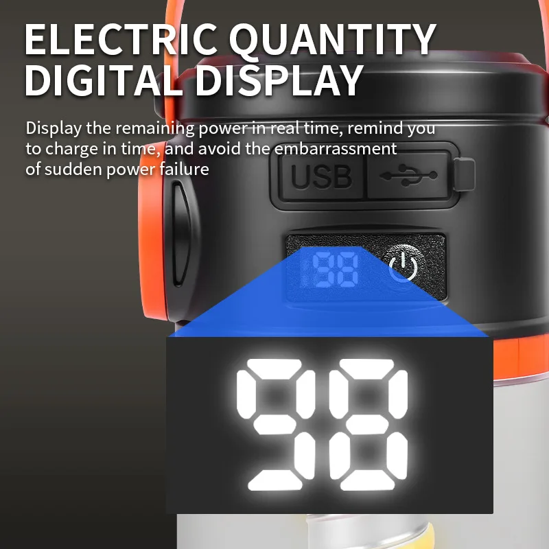 Portable LED Camping Lantern Hiking & Fishing Multi-Functional Tent Lamp with Battery Powered view 3
