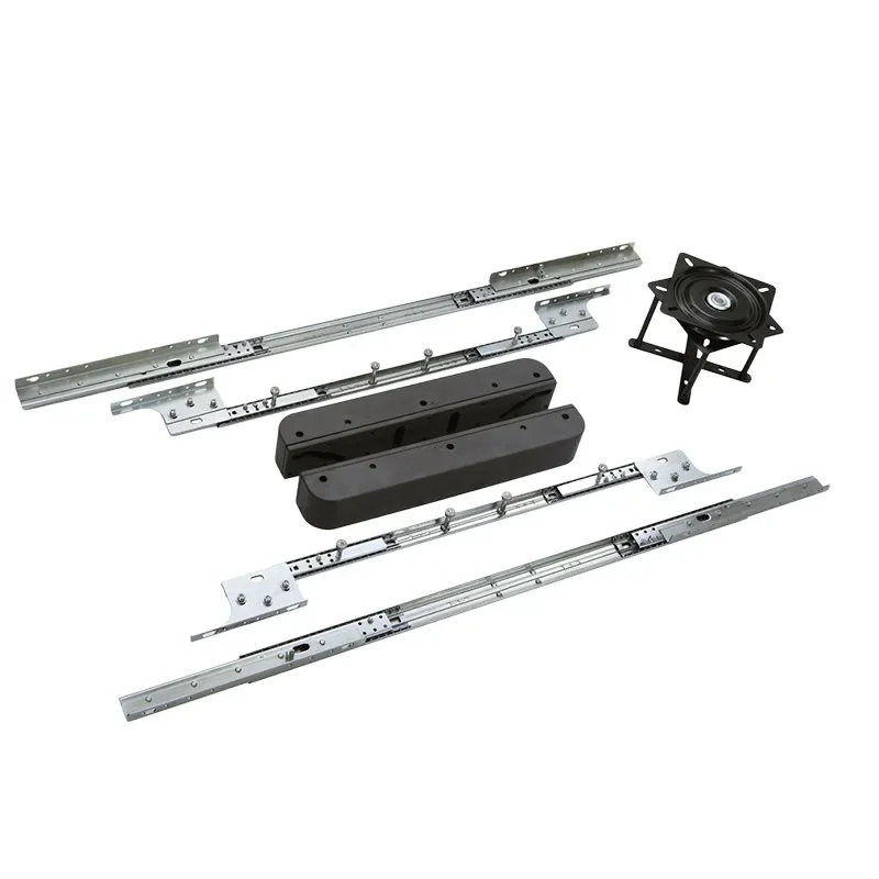5-In-1 dining table lifting slide rail, silent folding rising multi-functional pulling and telescopic cold-rolled steel