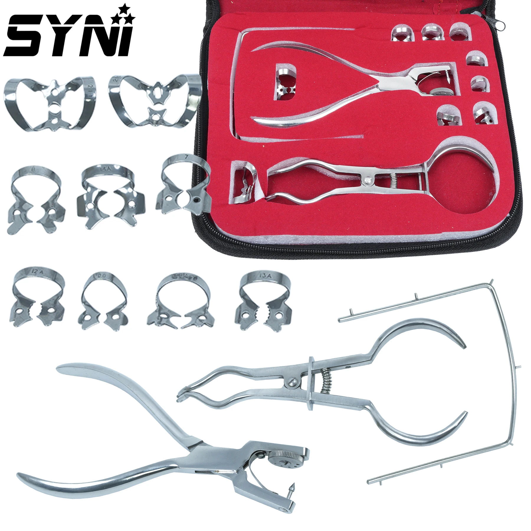 1 Set Dental Dam Hole Puncher Pliers for Dentist Perforator Rubber Orthodontic Tools Dam Clip Teeth Care Perforator Tools