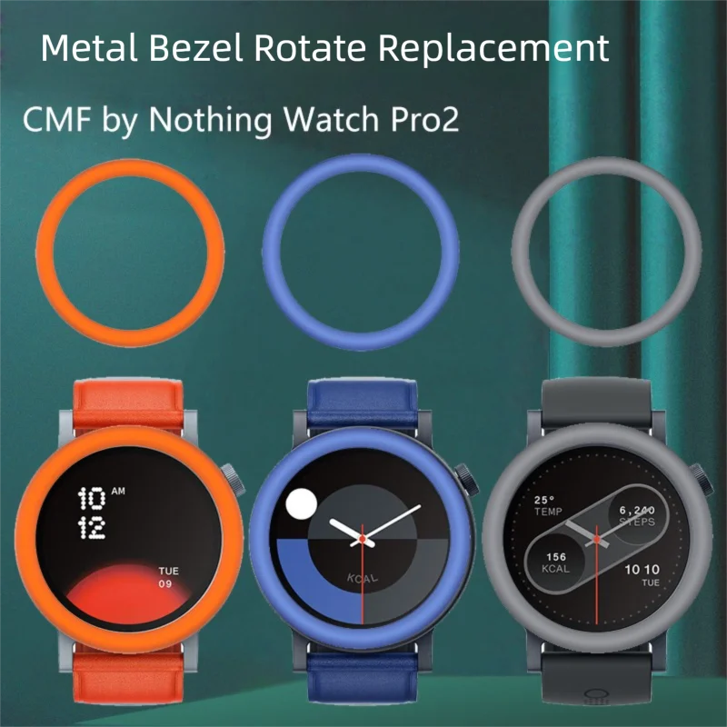 For Nothing CMF Watch Pro2 Metal Bezel Protector Case Band Cover For CMF Watch Pro 2 Replacement Hard Case 1Set High-quality