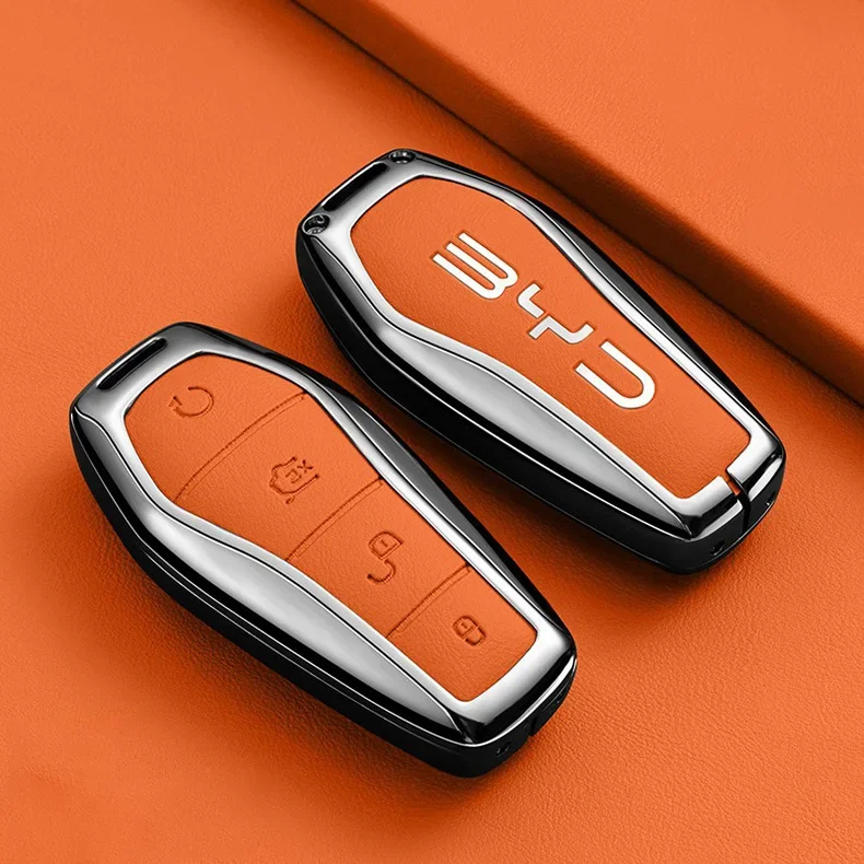 Autoschlüsselhülle für BYD Song Plus Pro GM-I 2022 2025 2026 Schlüsselanhänger Fernbedienung Schutzhülle Tasche Gehäuse Ringhalter – Detail 4