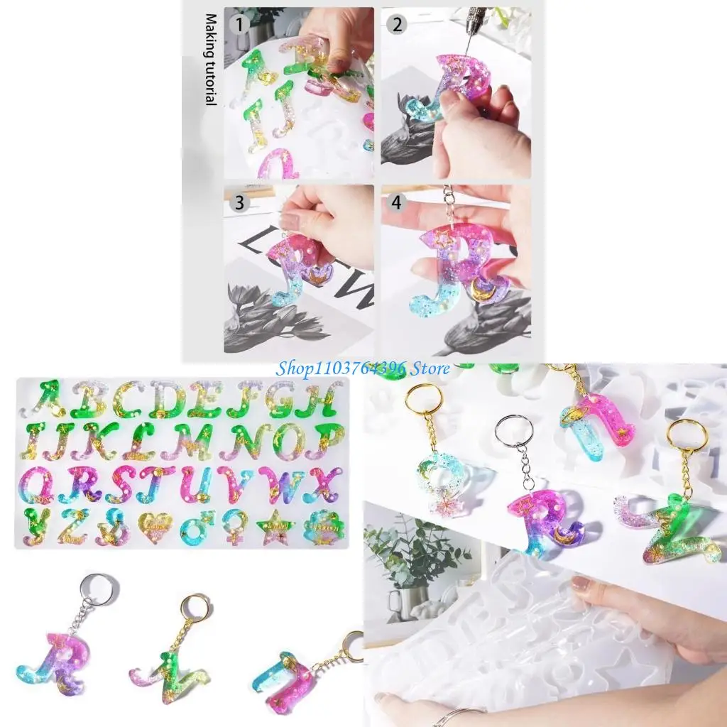 

буквы символ силиконовые формы эпоксидная смола плесень DIY ювелирные изделия кулон инструменты