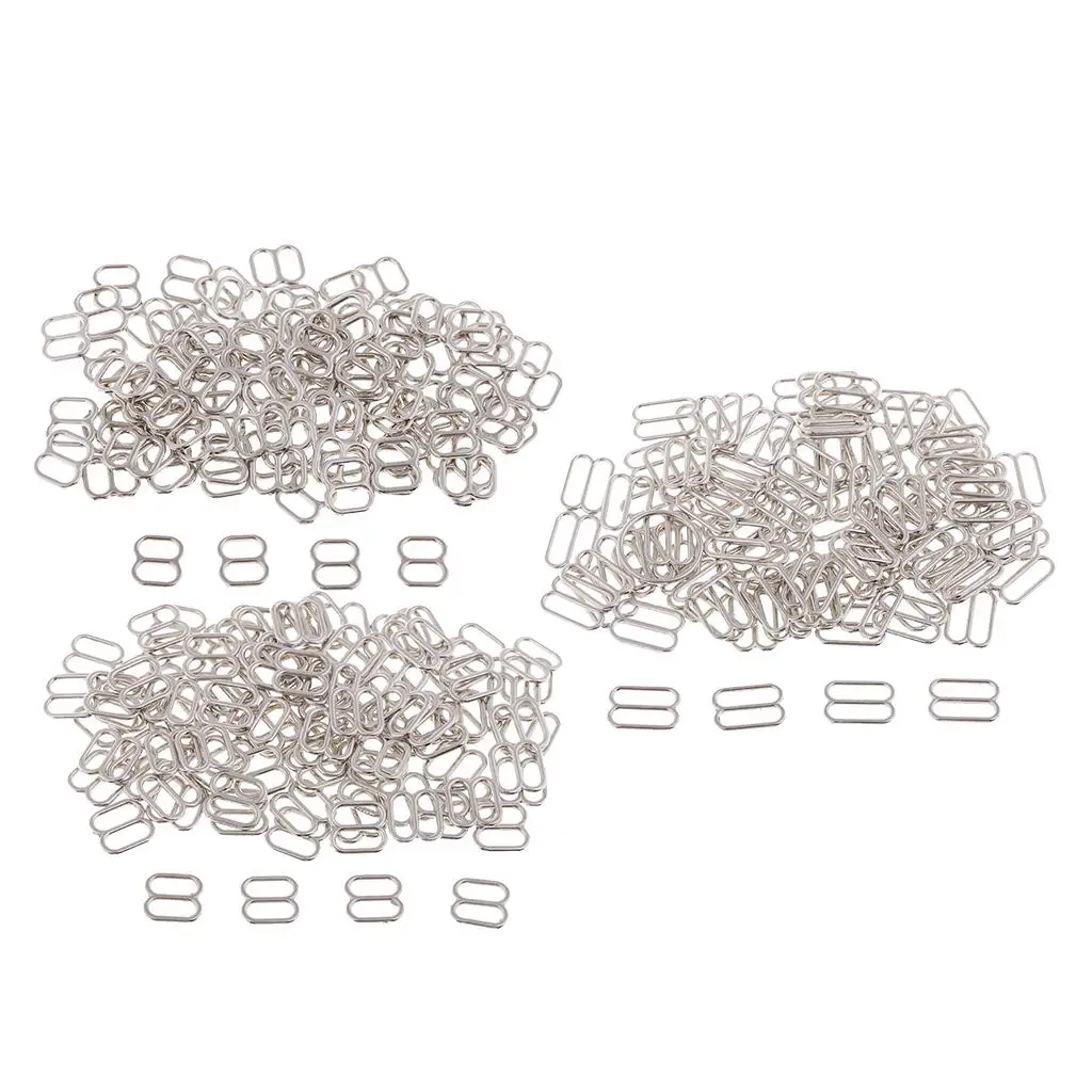 Sewing Buttons Lingerie Accessories Metal Bra Strap Adjustment 8 Shape Sliders for Bikini Underwear