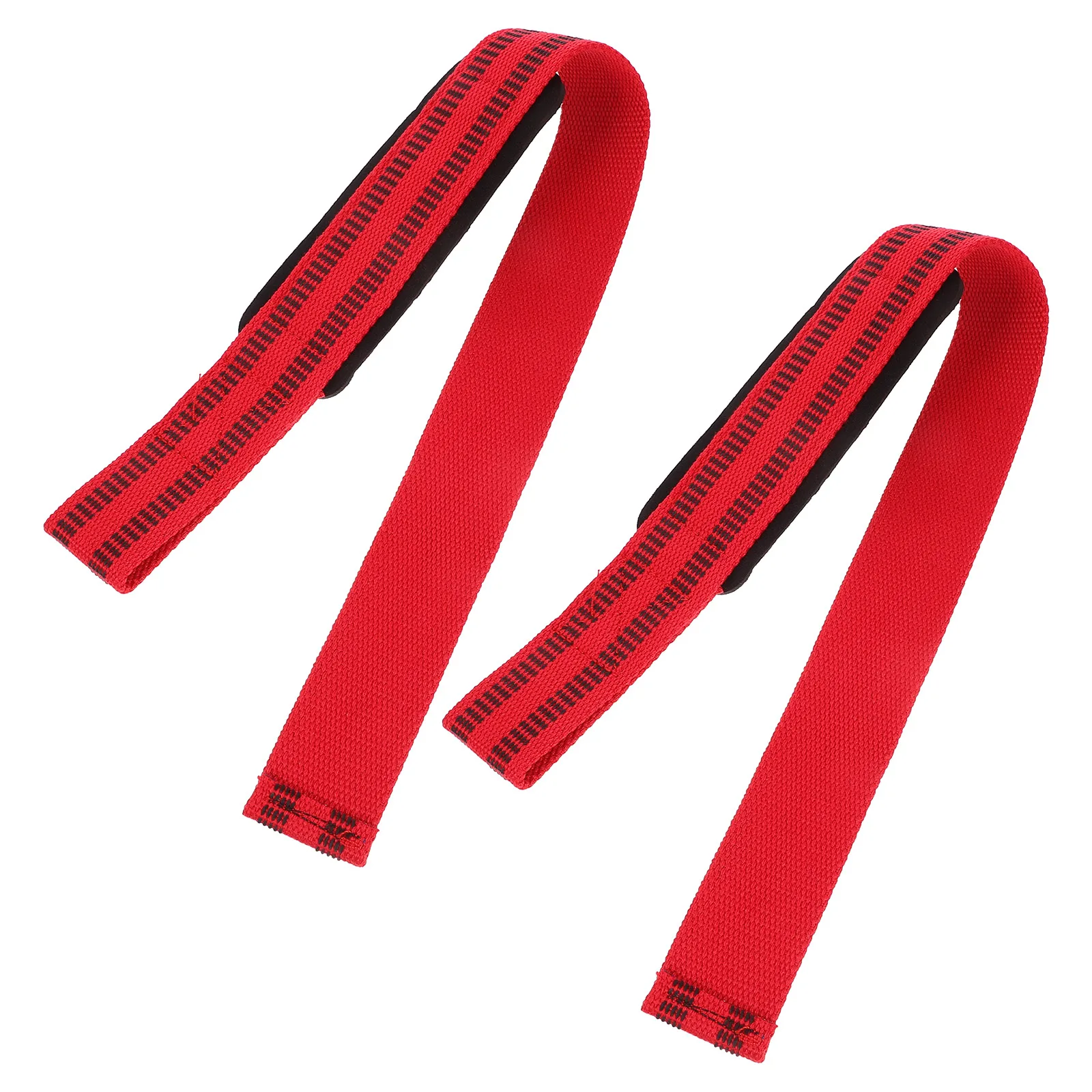 

2pcs Fitness Wristbands Gym Protectors Red Soft Fabric AntiSlip Wrist Support Weightlifting Grip Straps Workout Training Sports