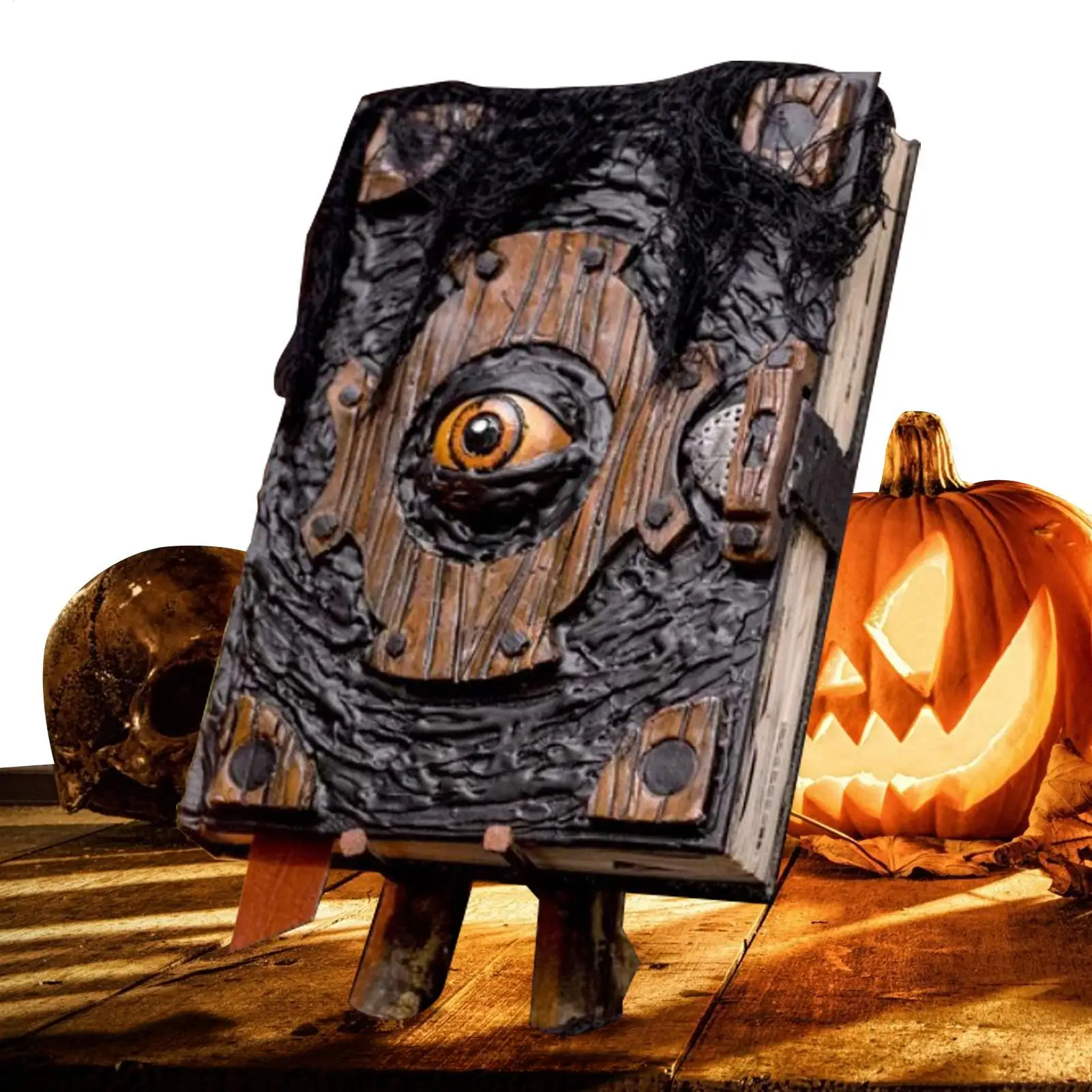 Creepy Devil Eye Halloween Decor Horror Book Curse Gothic Home Ornament Spooky Party Prop Craft Accessory Collection