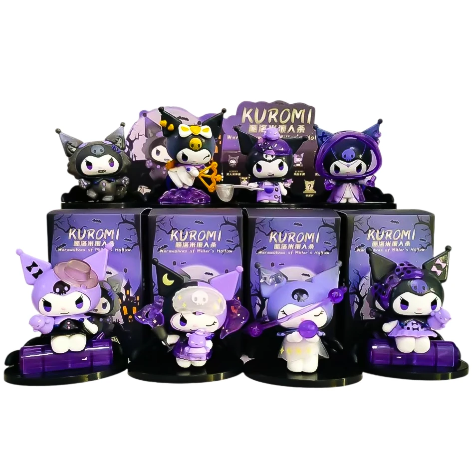 Kuromi Werwolf Kill Style Blindbox Melody Doll Desktop-Autodekoration Weihnachten/Halloween-Dekor Mystery Gift