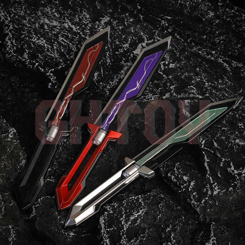 Valorant lame de dieu, jouet en métal, modèle d'épée, couteau tactique non tranchant, périphériques de jeu, accessoire d'arme, jouet artisanal pour garçons, cadeaux, 19cm/7,48 pouces