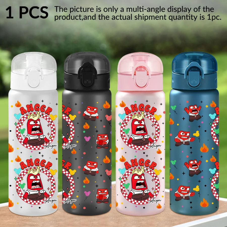 

1Pc Disney Fury/Flame/Motif 26oz Plastic Water Bottle Sports Cup As Birthday/Back To School Gift