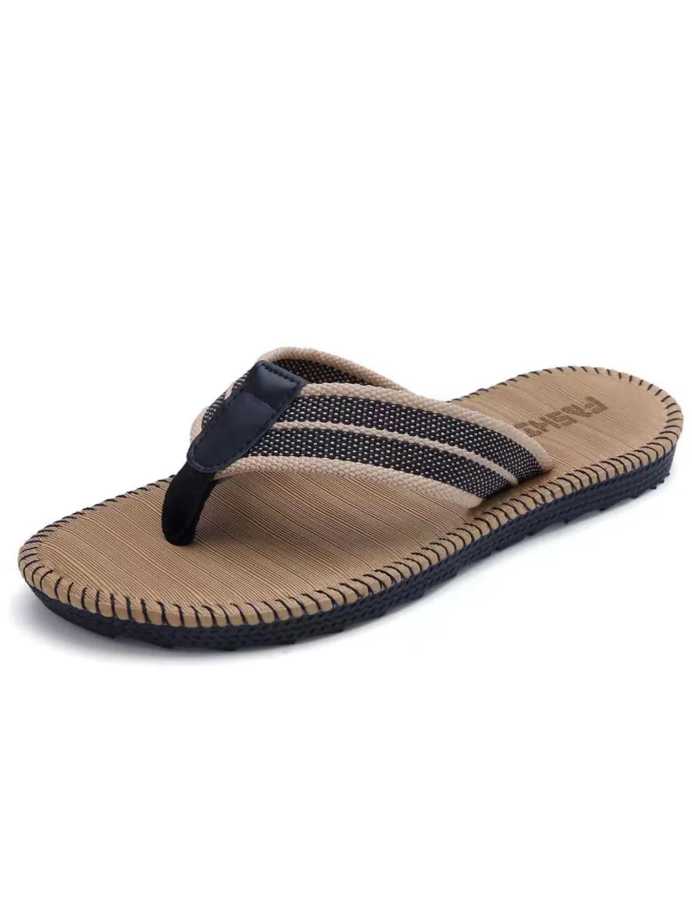 Ein Paar Herren-Slipper, flache Outdoor-Strand-Flip-Flops, lässige Frühlings- und Sommer-Slipper, rutschfeste Herren-Hausschuhe für drinnen, S – Detail 11