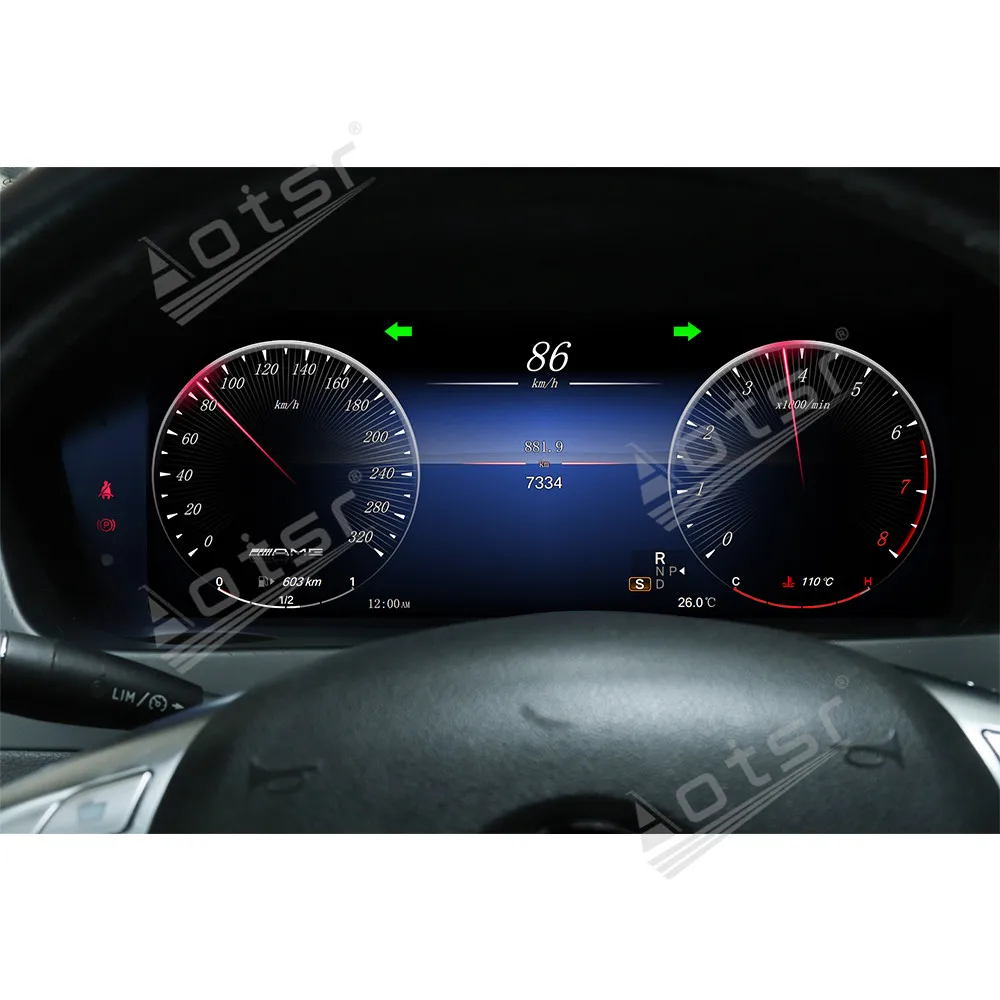 Digital Cluster For Mercedes-Benz C-Class W204 2011-2014 LCD Instrument Panel Car Dashboard Visual Plug and Play Multi Function