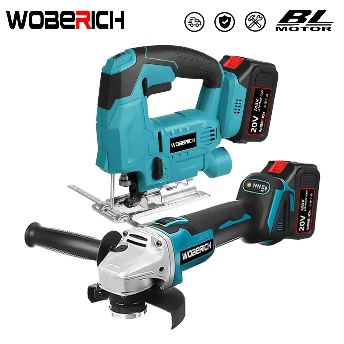 

Electric Jigsaw Cordless Jig Saw Variable Speed Brushless Impact Angle Grinder Cutting Machine Polisher for Makita 18V Battery