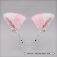 Sexy Cat Ears Headband Girls Plush Hairband Cute Long Fur Ears Shape Bell Headband Cosplay Party Headwear Hair Accessories
