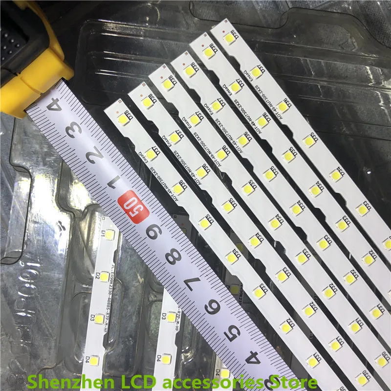 Tira de LED para iluminación trasera 38LED para Samsung 49 "TV UE49NU7140U UE49NU7100U AOT_49_NU7300_NU7100_2X38_