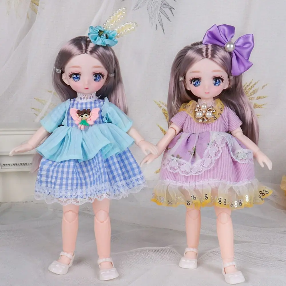 BJD Beautiful 23cm Dress Up Toys Cute Safety Dress Up Girl Dolls Toys Fairy BJD Baby Doll Girl