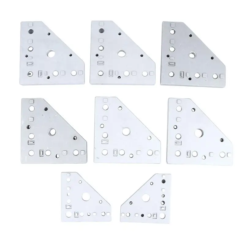 3030 4040 Swivel Caster Mouting Plate Aluminum Alloy Profile End Connection Plate For 30/40 Series Profiles For Furniture Repai view 2